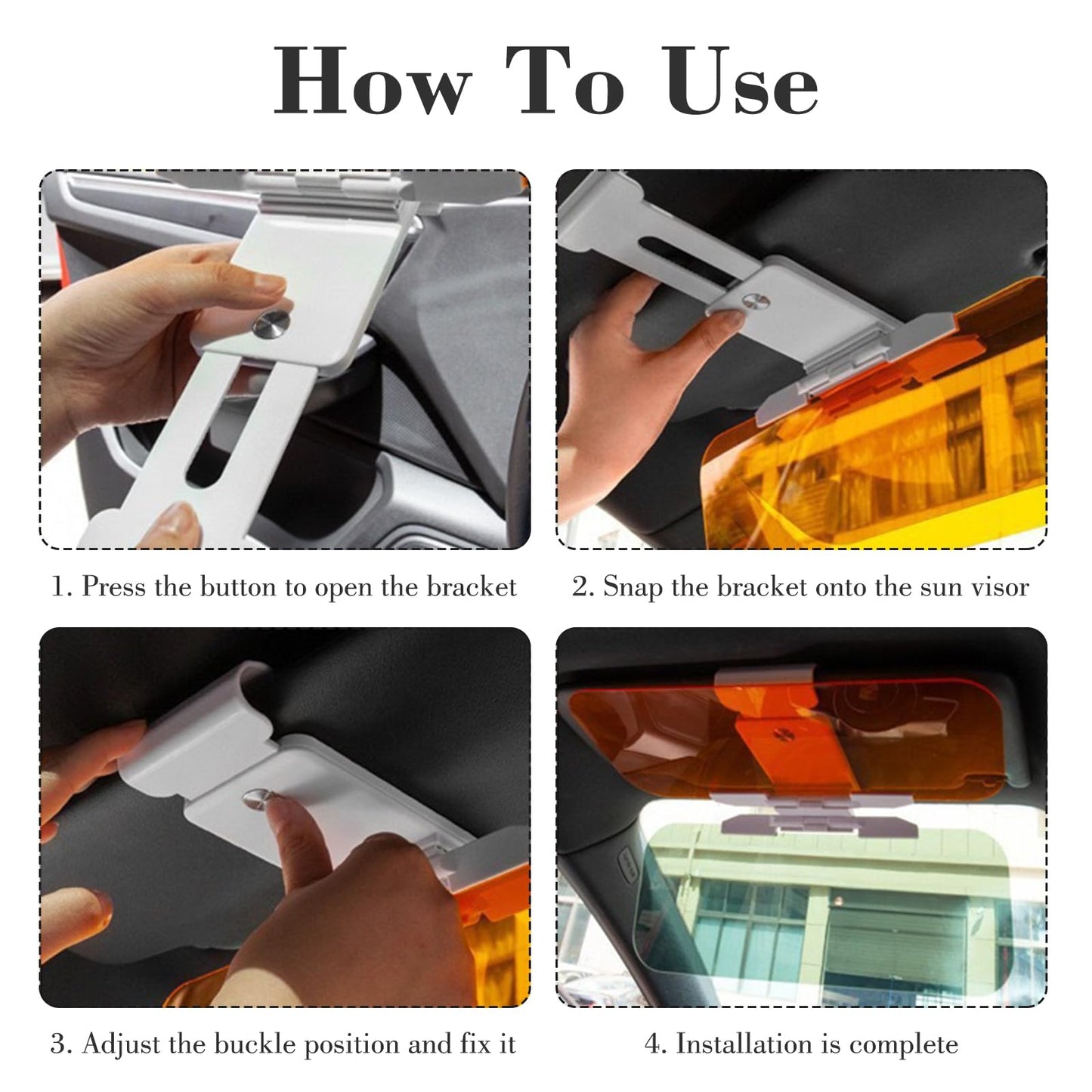 GlareGuard™ 2in1 Anti-Glare Polarised Visor Extender