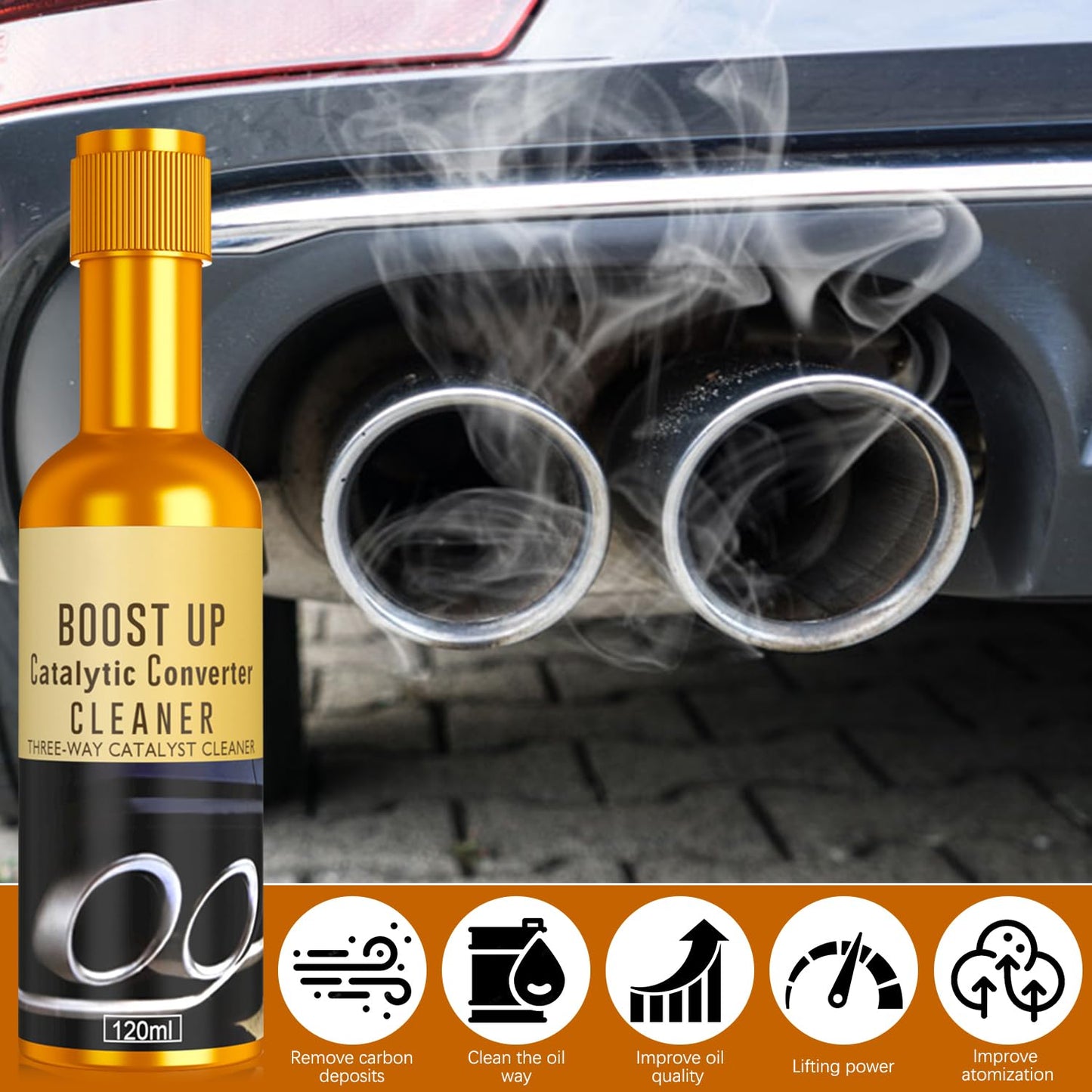 BoostUp Catalytic Converter Cleaner 120ML(Pack of 2)