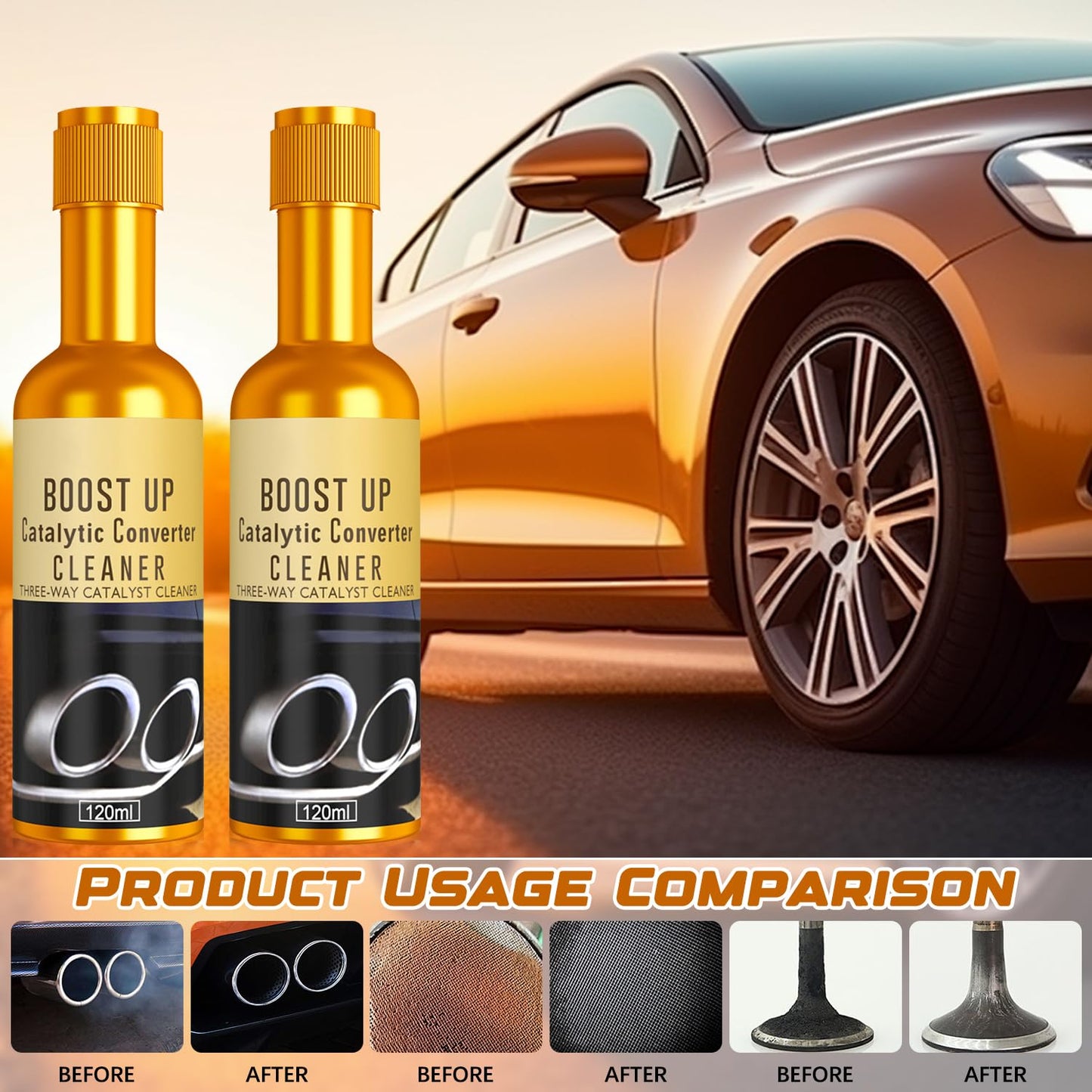 BoostUp Catalytic Converter Cleaner 120ML(Pack of 2)