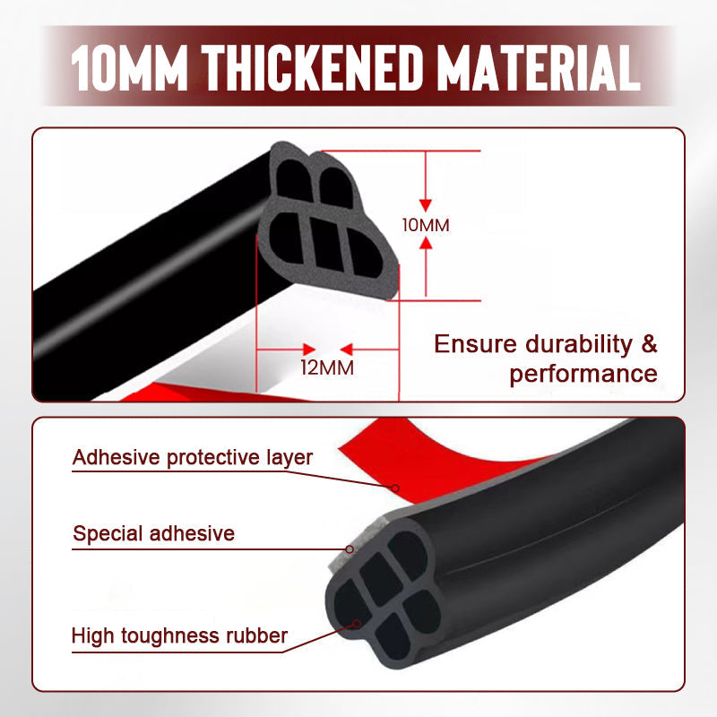 Soundproof & Dustproof Car Rubber Seal Strip (5 mtrs)